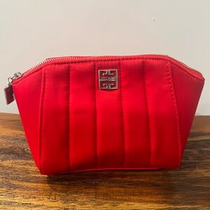 Givenchy Red Quilted Cosmetic Bag